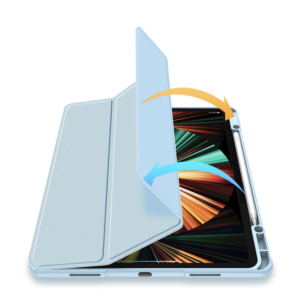 Husa pentru iPad Pro 12.9 2021 Dux Ducis Toby smart cover blue