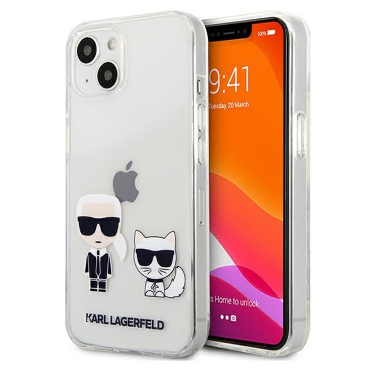 Кейс за iPhone 13 Pro Max Karl Lagerfeld Karl & Choupette прозрачен