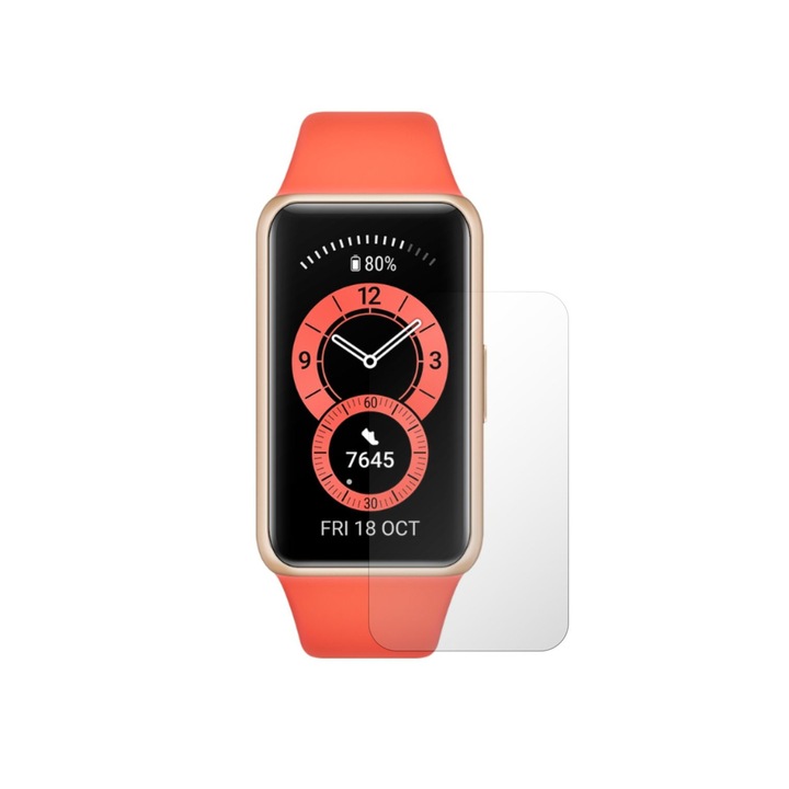 Комплект от 6X Folie24 Screen Protector, за Huawei Band 6, 3X Ultra-Clear + 3X Matte, Адхезивни, Гъвкави със саморегенерация