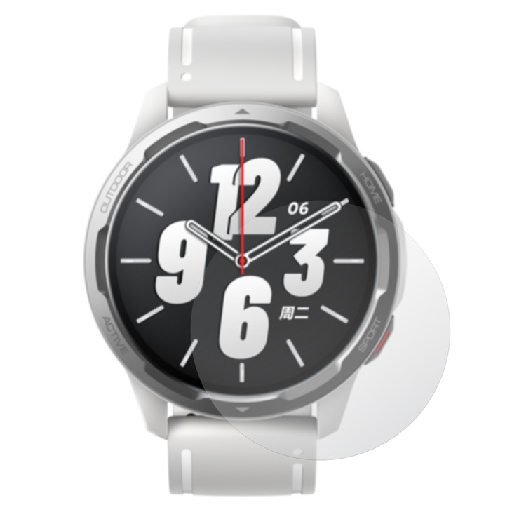 4X képernyővédő fólia készlet Xiaomi Watch Color 2-hez, láthatatlan Skinz matt, ujjlenyomat-, reflexió-, tapadó- és rugalmas matt szilikon