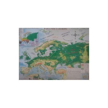 Harta fizica + politica a Europei A3 Harta fizica + politica a Europei A3