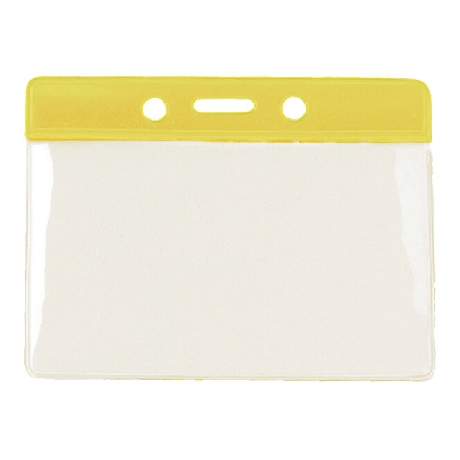 Portecuson orizontal banda color, Galben