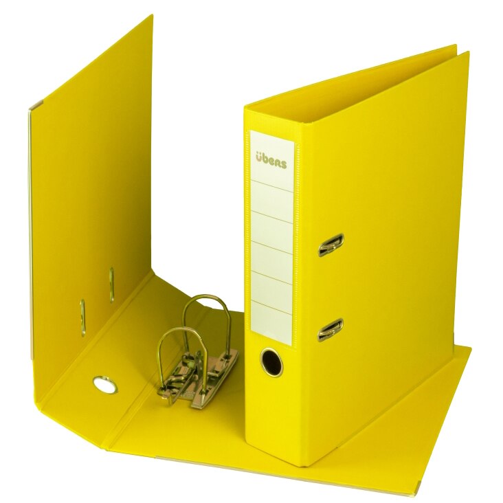 Biblioraft A4 PVC 75mm Ubers, Galben