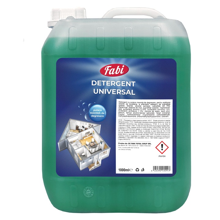 Detergent universal, Fabi, 5L, pentru toata casa, curata eficient toate suprafetele