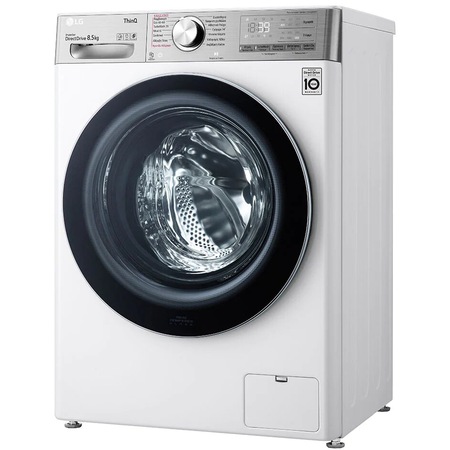 Masina de spalat rufe Slim LG F2WV9S8P2E, 8.5 kg, 1200rpm, Clasa A, AIDD, Wi-Fi, Steam Plus, Turbo wash, Alb