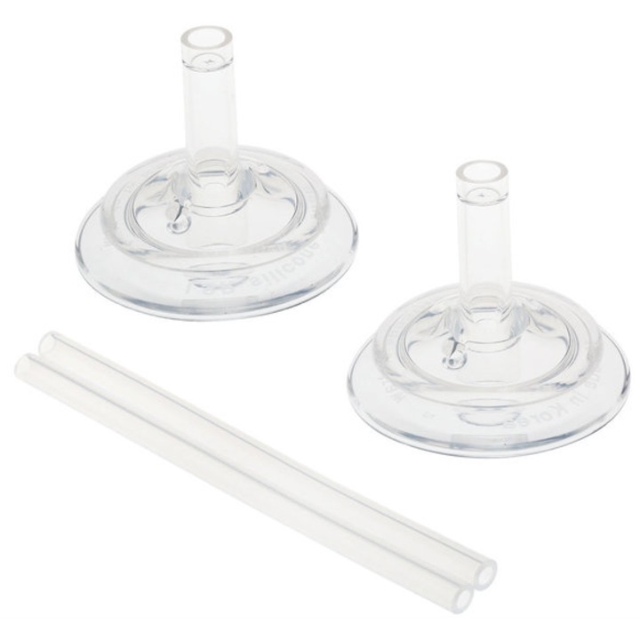 Комплект сламки за бебешки шишета Spectra, Силиконови, 2 броя