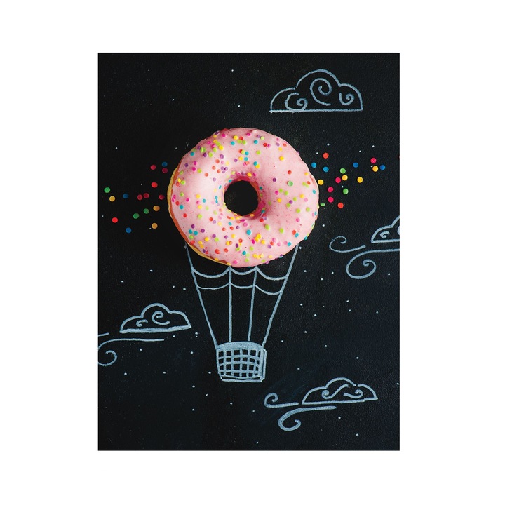 Tablou canvas - Donut balloon, 30x40 cm, Decostick