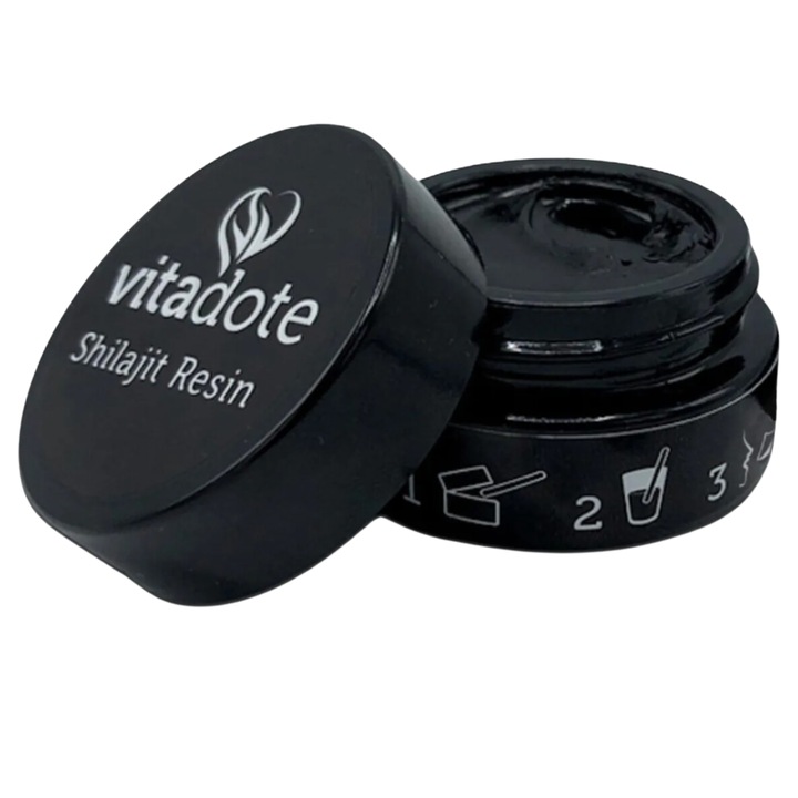 Vitadote® Shilajit Tiszta Gyanta 20g – Altai Mumio, Fulvosavval és 85+ Ásványi Anyaggal – Vegán, GMO-mentes – Energia és Vitalitás
