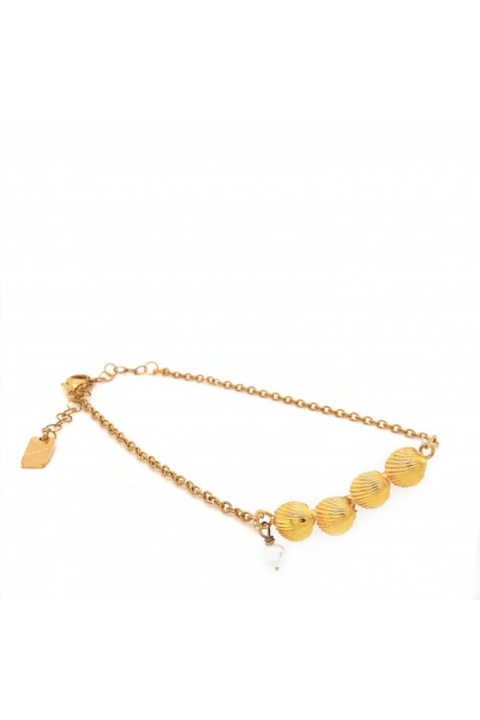 Bratara din otel, lifelikes, placat cu aur, auriu, 15 cm