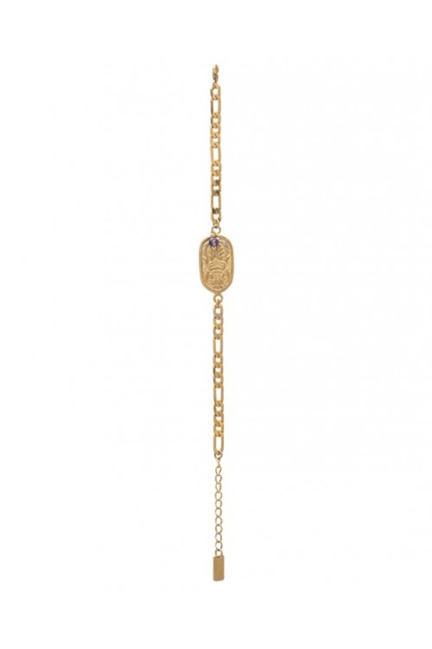 Bratara din otel, lifelikes, placat cu aur, auriu, 15 cm