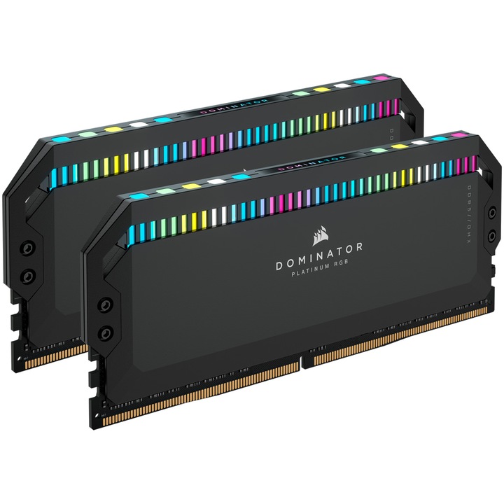 Memorie Corsair DOMINATOR® PLATINUM RGB, 32GB DDR5, 5200MHz CL40, Dual Channel Kit