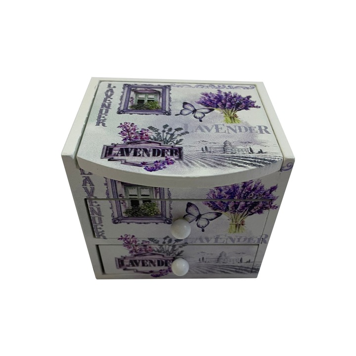 Fa ékszerdoboz, 10 cm x 9 cm, Cadouridiversity, L31-08