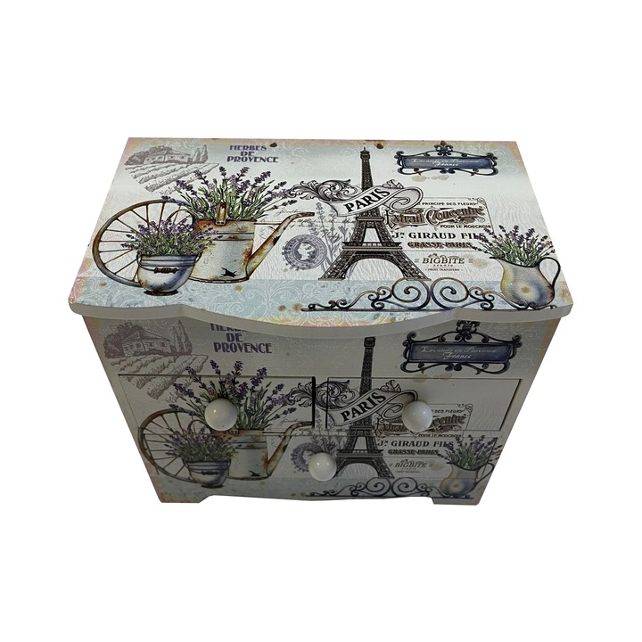 Fa ékszerdoboz, 18 cm x 12 cm, Cadouridiversity, L31-13