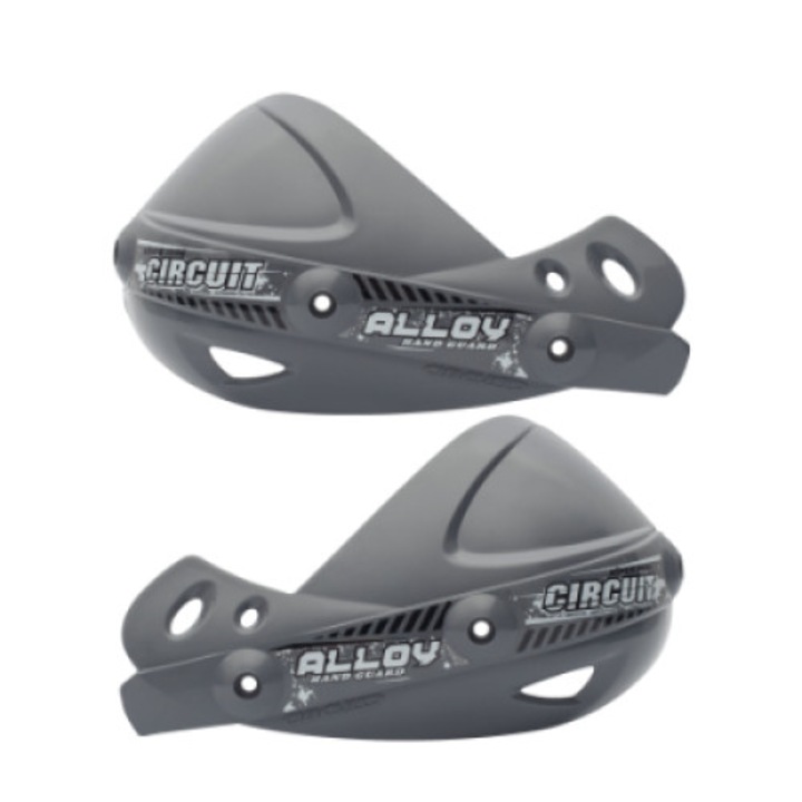 Set 2 x aparatoare maini, FHS Alloy, Plastic, Model text, Gri