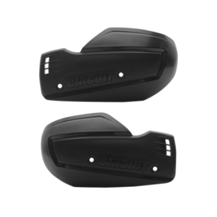 Set 2 x aparatoare maini, FHS Alloy, Plastic, Negru