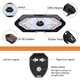Set semnalizator Bicicleta, Zggzerg, Incluse claxon, Incarcare USB, 5 moduri de lumina, IP65 Rezistent la Apa si Praf, Usor de Instalat, Negru