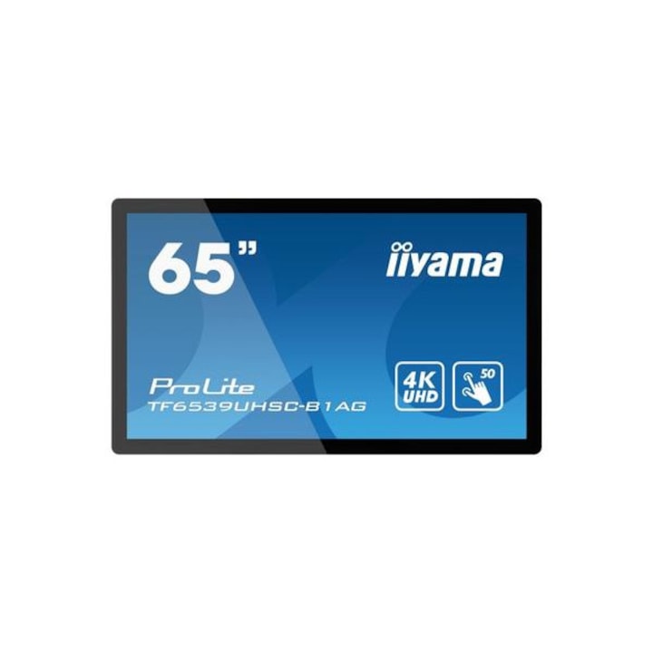 IIYAMA 165.0cm65" TF6539UHSC B1AG 16:9 Touch 2xHDMI, DP монитор