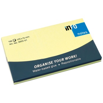 Notes adeziv 75x125mm 100 file Info Notes Notes adeziv 75x125mm 100 file Info Notes