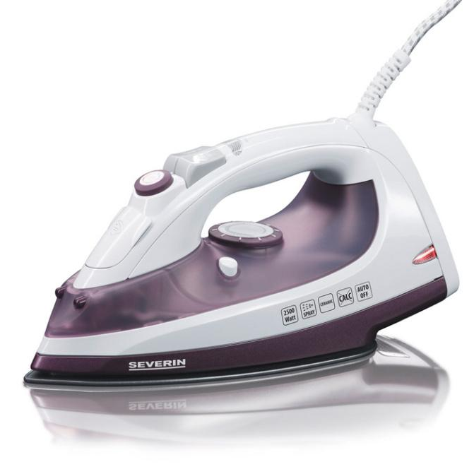 Fier de calcat Severin BA3210, 2500 W, talpa ceramica antiaderenta, rezervor 225 ml, sistem anti-picurare, autocuratare si sistem anticalcar, oprire automata, violet/alb