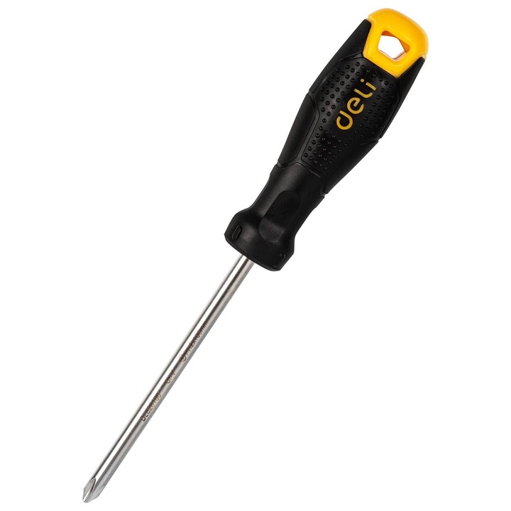 Кръстата отвертка Deli Tools, PH2x100mm