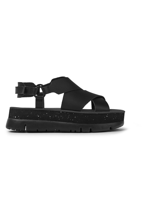 Camper, Sandale flatform de piele, Negru