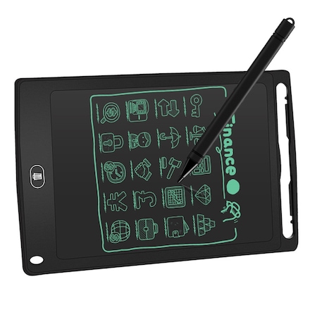 Tableta digitala 12 inch cu pix, pentru scris si colorat cu ecran LCD, baterie inclusa, negru BMG