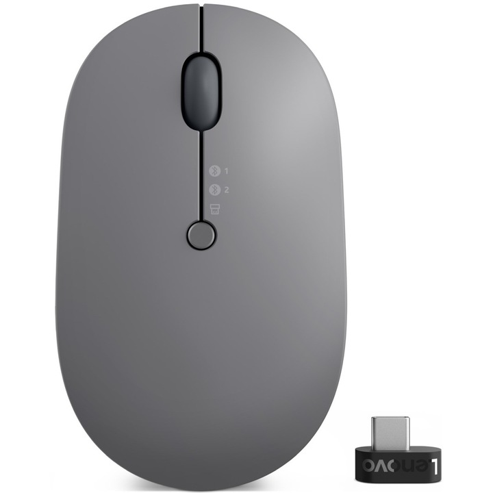 Безжична мишка Lenovo Go, сив, Wireless