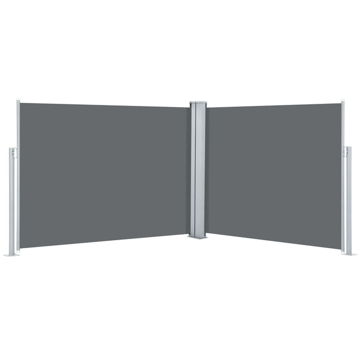 Прибираща се странична тента vidaXL, антрацит, 140x1000 см, 13.12 kg