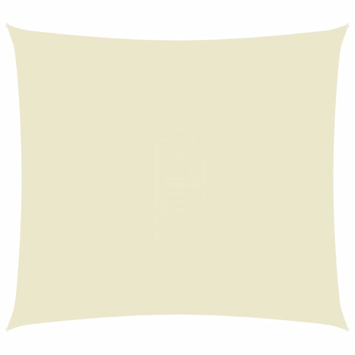 vidaXL krémszínű téglalap alakú oxford-szövet napvitorla 5 x 6 m 135219