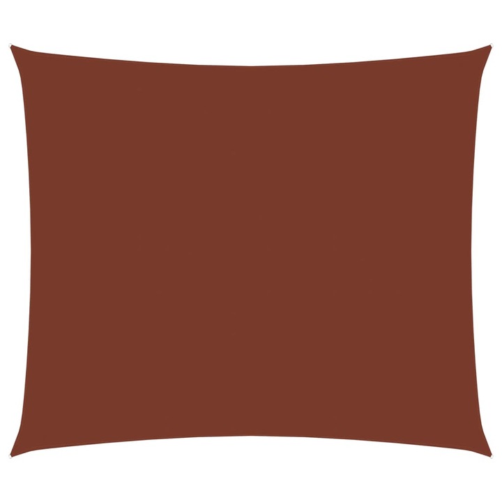 Copertina parasolar vidaXL, Tesatura oxford cu invelis din PU, 3,5 x 5 m, Portocaliu caramiziu