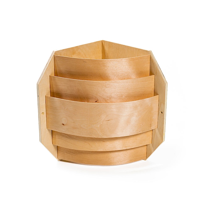 Abajur de colt sauna uscata Waincris din lemn de mesteacan U-L018