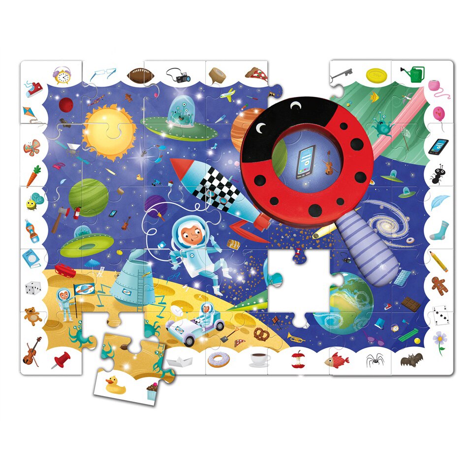 Puzzle Ludatica, Detectiv Spatiul, 35 piese