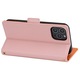 Husa Piele multicolora tip carte pentru Iphone 13 Pro Max, Roz