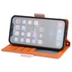 Husa Piele multicolora tip carte pentru Iphone 13 Pro Max, Roz