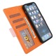Husa Piele multicolora tip carte pentru Iphone 13 Pro Max, Roz