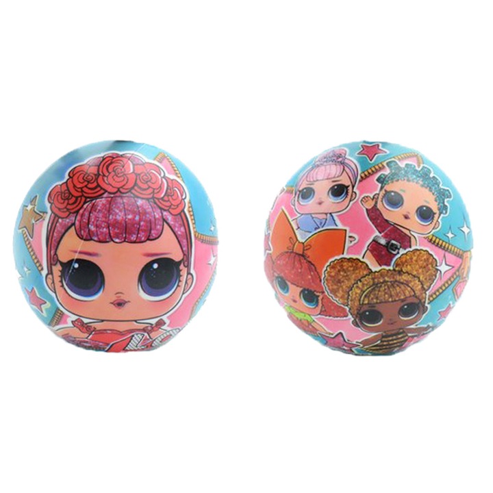 Гумена топка 14 см LOL Surprise Mondo Toys 05893-AL, Многоцветна