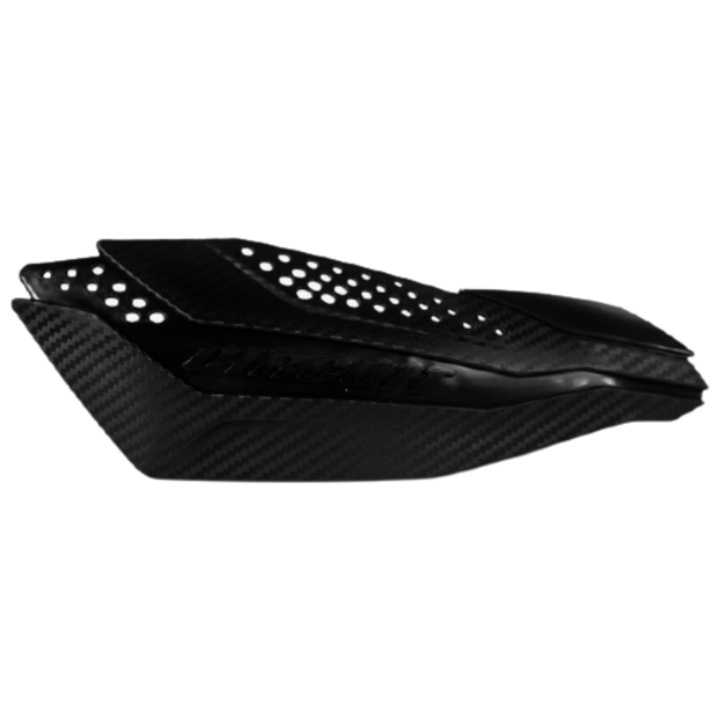 Set 2 x aparatoare maini Dakar, Fara kit de montare, Carbon/Negru