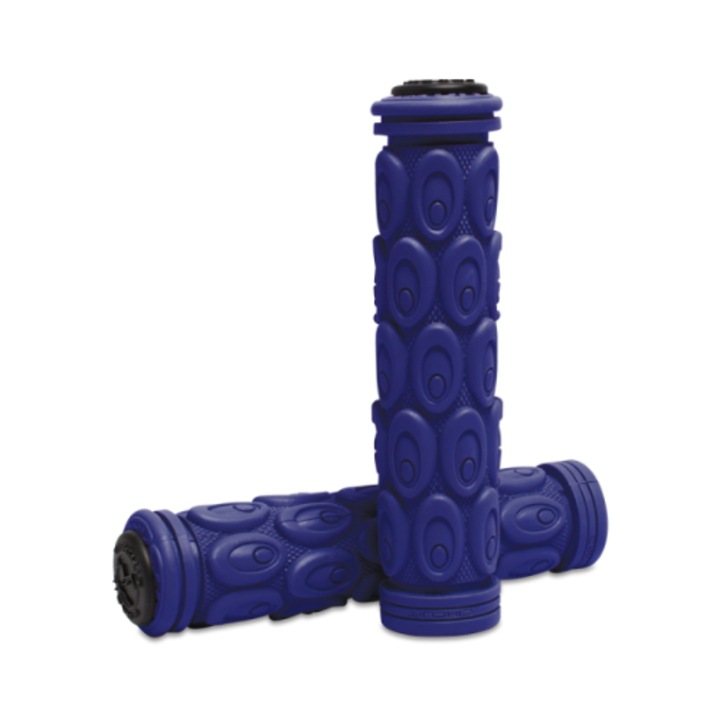 Set 2 x Mansoane ghidon Supersoft, Cauciuc, Diametru 22/22 mm, Albastru