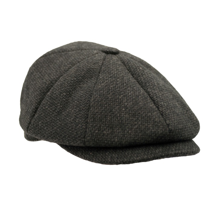 Мъжки каскет Dazoriginal Tweed Bakerboy, Вълна, Tъмносив