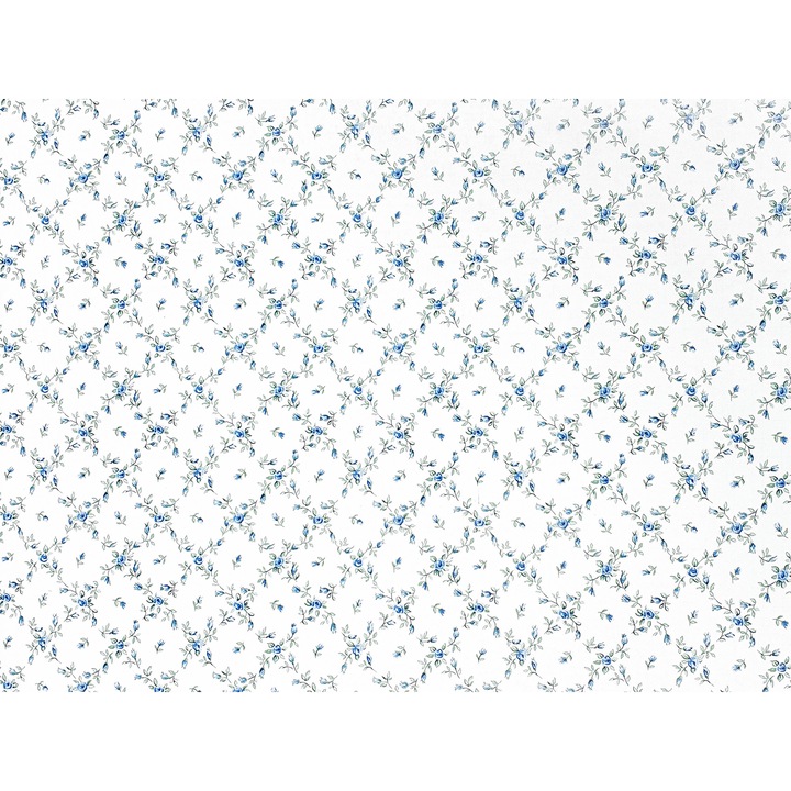 Folie decorativa pentru blat de bucatarie, 45 x 50 cm, DecoMeister®, Model Flori De Nu-Ma-Uita, W043-045-0050