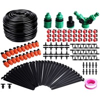 Sistem de irigare pentru gradina, Plastic, 100 ft/30 m, Multicolor