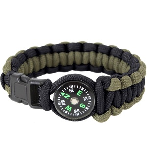 Catastrophic Back, back, back (part Sleeping Bratara de supravietuire in aer liber, tip army, 5 in 1, paracord, busola,  fluier, cutit, cremene, rosie - eMAG.ro