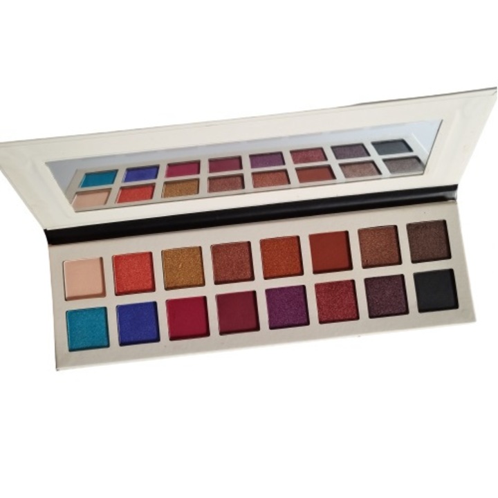 Szemhéjfesték paletta, gyöngyház, RONNA, 16 szín