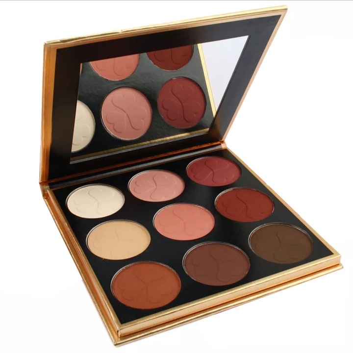 Szemhéjfesték paletta, gyöngyház, RONNA, 9 szín