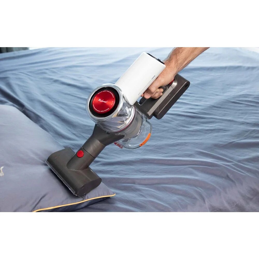 Aspirator portabil wireless V17, Redroad, 450W, 600 ml, Argintiu