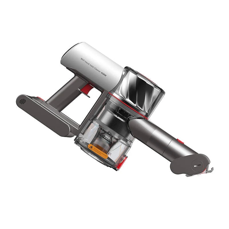Aspirator portabil wireless V17, Redroad, 450W, 600 ml, Argintiu