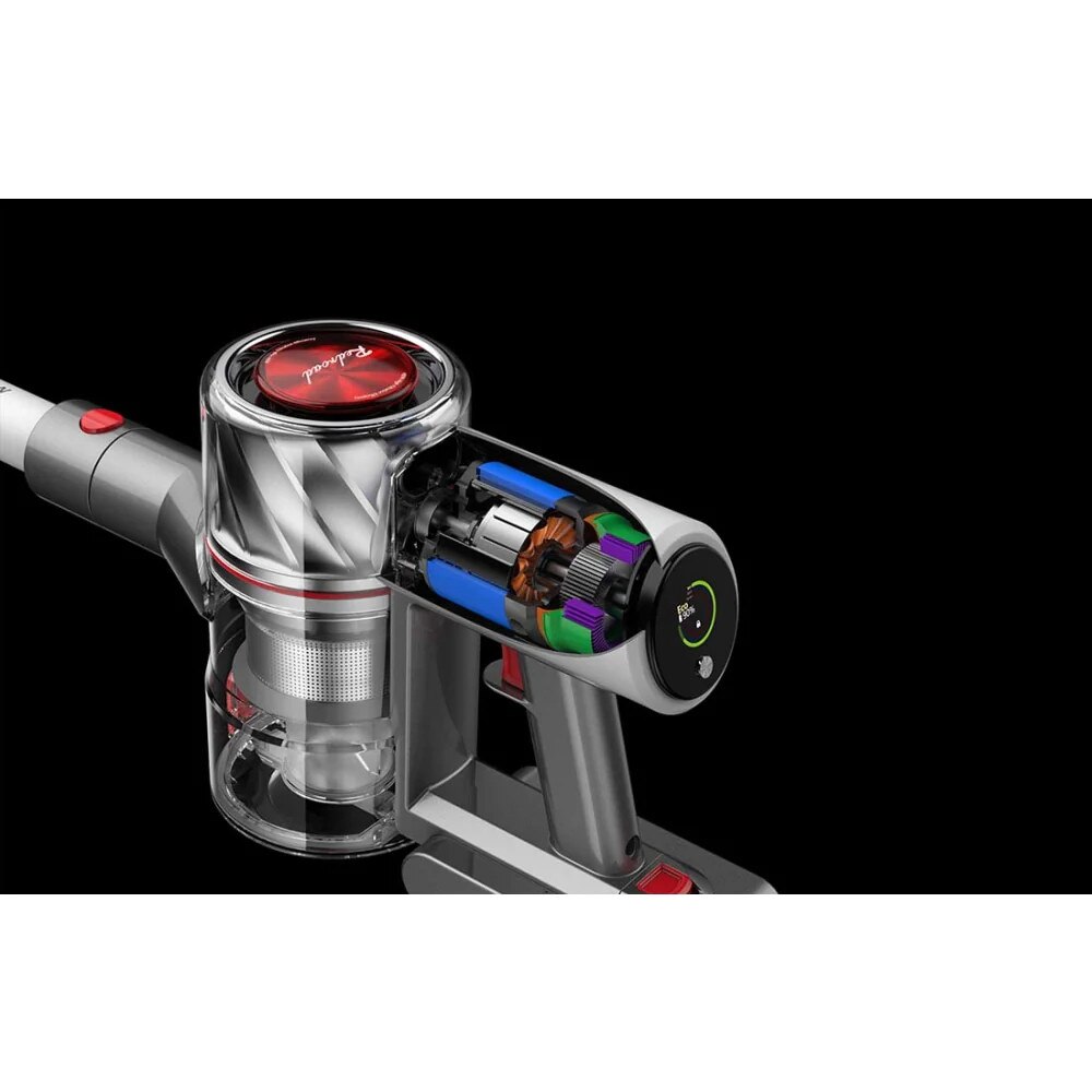 Aspirator portabil wireless V17, Redroad, 450W, 600 ml, Argintiu