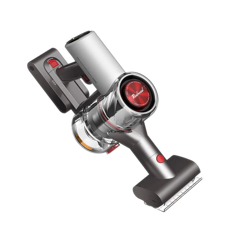 Aspirator portabil wireless V17, Redroad, 450W, 600 ml, Argintiu
