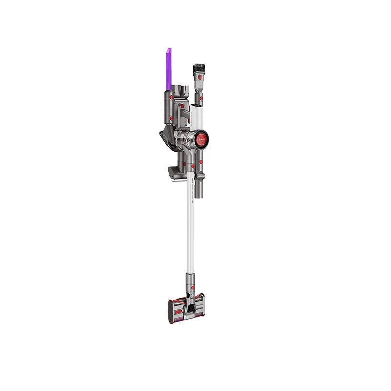 Aspirator portabil wireless V17, Redroad, 450W, 600 ml, Argintiu