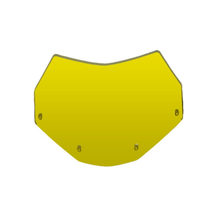 Suport numar, Policarbonat, Universal, Galben